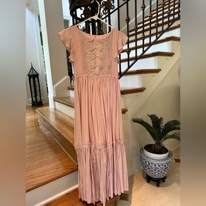 Joyfollie Blush Pink Dress Size: Youth 8